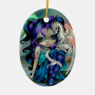 Keramische kerstversiering met Vorstdraakje Keramisch Ornament