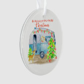 Keramische kerstversiering ornament (voorkant)