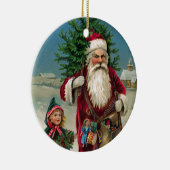 Keramische kerstversiering van Angry Santa Keramisch Ornament (Rechts)