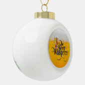Keramische kerstversiering voor beer Whisperer-ker Bal Ornament (Links)