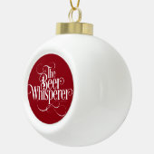 Keramische kerstversiering voor beer Whisperer-ker Keramische Bal Ornament (Rechts)