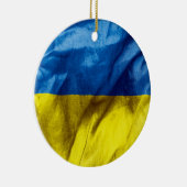 Keramische kerstversiering voor de Oekraïense vlag Keramisch Ornament (Rechts)