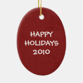 Keramische kerstversiering voor feestdag keramisch ornament (Achterkant)