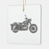 Keramische kerstversiering voor urale motorfietsen keramisch ornament (Links)