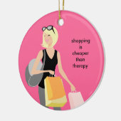 Keramische kerstversieringen met shopaholic kerami keramisch ornament (Links)