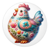 Keramische kip keramische knop (Voorkant)