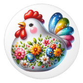 Keramische kip keramische knop (Voorkant)