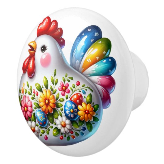 Keramische kip keramische knop (Rechts)