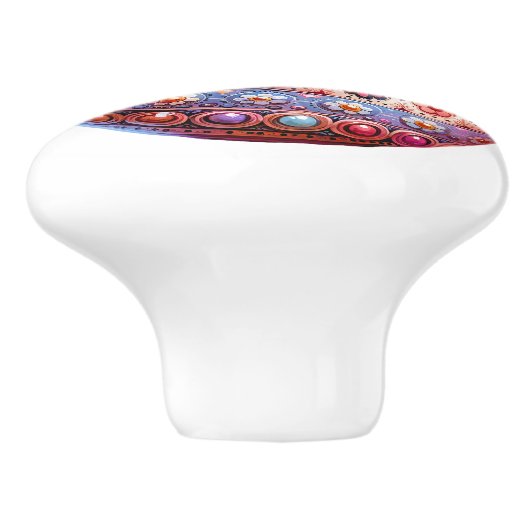 Keramische kip thema keramische knop (Zijkant)