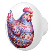 Keramische kip thema keramische knop (Rechts)