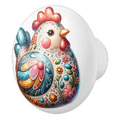 Keramische kip thema keramische knop (Rechts)