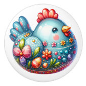 Keramische kip thema keramische knop (Voorkant)