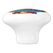 Keramische kip thema knop (Zijkant)