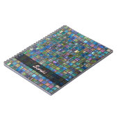 Keramische kleine multicolor tilt elke tekst notitieboek (Linkerzijde)