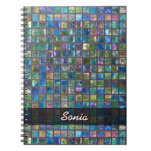 Keramische kleine multicolor tilt elke tekst notitieboek (Voorkant)