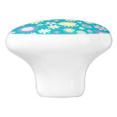 Keramische Knob/Daisies Knop (Zijkant)