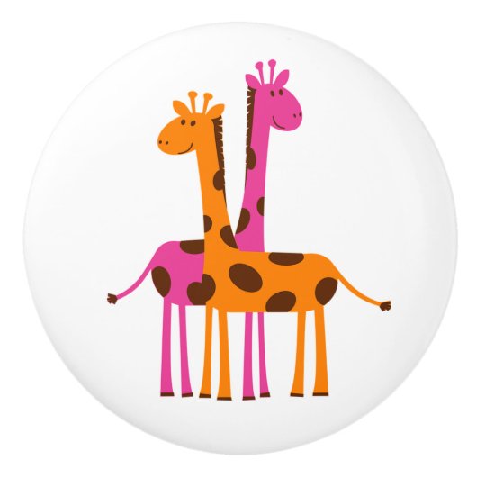 Keramische Knob/Giraffe Knop (Voorkant)