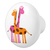Keramische Knob/Giraffe Knop (Rechts)
