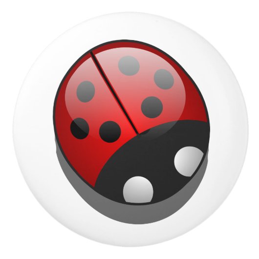 Keramische Knob/Ladybug Knop (Voorkant)