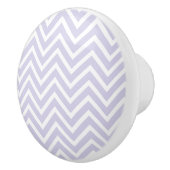 Keramische Knob/Lavender Chevron Knop (Rechts)