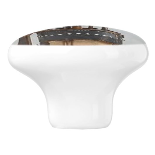 Keramische Knob met Golfbag en -clusters Keramische Knop (Zijkant)