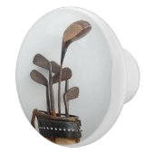 Keramische Knob met Golfbag en -clusters Knop (Rechts)