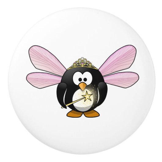 Keramische Knob/Penguin Fairy Knop (Voorkant)