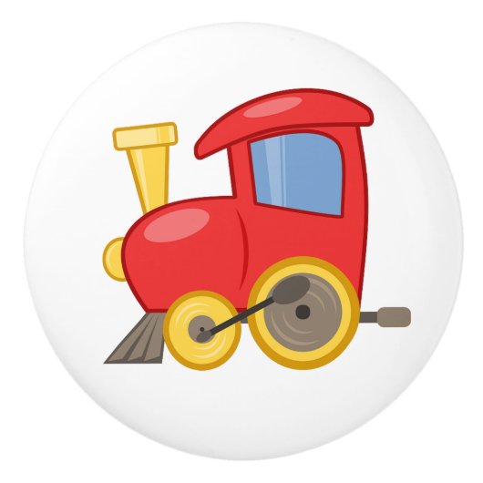 Keramische Knob/Speelgoed-trein Knop (Voorkant)