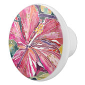Keramische Knobs - Hibiscus Flower Keramische Knop (Rechts)