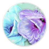 Keramische knop/bloemen keramische knop (Voorkant)