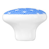 Keramische Knop Cerulein Schubben (Zijkant)