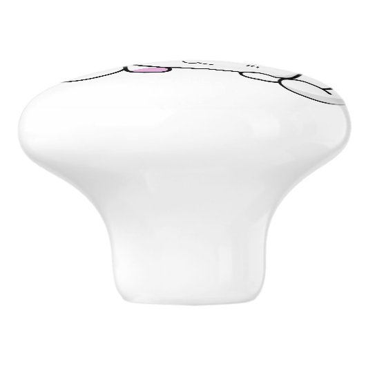 Keramische knop. Kat. Knop (Zijkant)