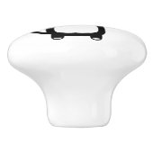 Keramische knop. Kat. Knop (Zijkant)