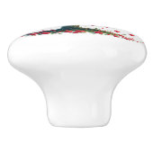 Keramische knop met boom van liefde print (Zijkant)