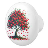 Keramische knop met boom van liefde print (Rechts)