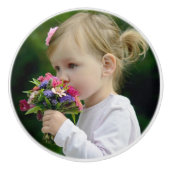 Keramische knop met foto van kind (Voorkant)