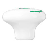 Keramische knop met groene draai (Zijkant)