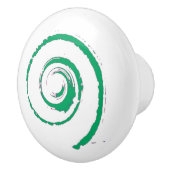 Keramische knop met groene draai (Rechts)