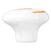 Keramische knop met Oranje draai (Zijkant)