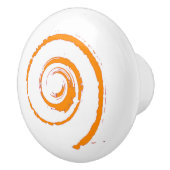 Keramische knop met Oranje draai (Rechts)