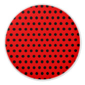 Keramische Knop met Stippen (Voorkant)