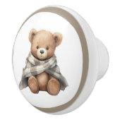 Keramische Knop met Teddybeer – Uniseks Slaapkamer (Rechts)