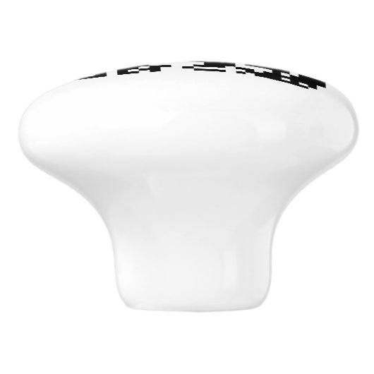 Keramische knop met uniek QR-codeontwerp (Zijkant)