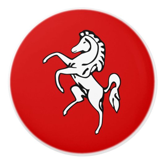 Keramische knop met vlag van Kent County (Voorkant)