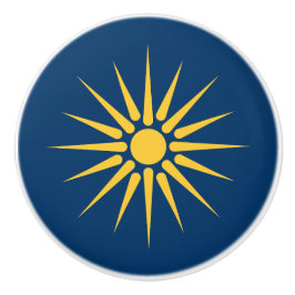 Keramische knop met vlag van Macedonië, Griekenlan