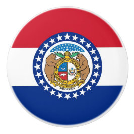 Keramische knop met vlag van Missouri, VS