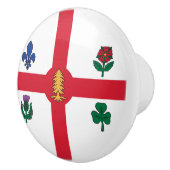 Keramische knop met vlag van Montreal, Canada (Rechts)