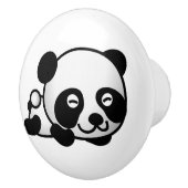 Keramische knop. Panda. Knop (Rechts)