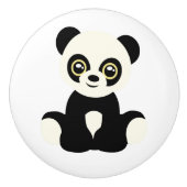 Keramische knop. Panda Knop (Voorkant)