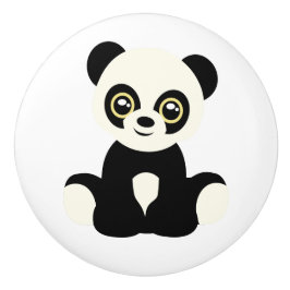 Keramische knop. Panda Knop
